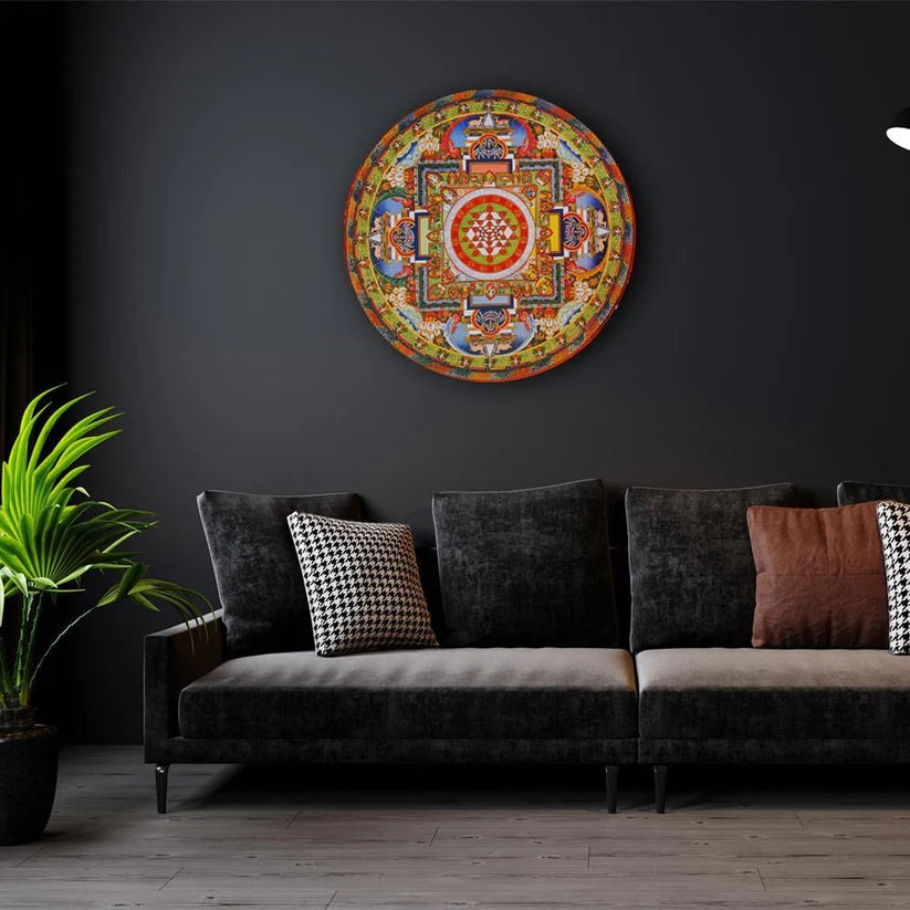 Kalachakra Mandala Canvas (Matte Finish)